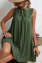 Load image into Gallery viewer, Tied Crochet Detail Cutout Dress