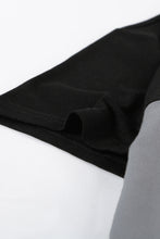 Load image into Gallery viewer, Color Block Side Slit Round Neck T-Shirt