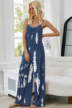 Load image into Gallery viewer, Tie-Dye Spaghetti Strap Jumpsuit with Pockets