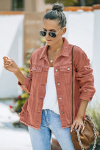 Load image into Gallery viewer, Distressed Raw Hem Denim Jacket