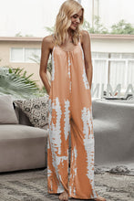 Load image into Gallery viewer, Tie-Dye Spaghetti Strap Jumpsuit with Pockets