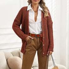 Load image into Gallery viewer, chunky cable knit oversize cardigan
