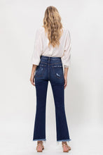 Load image into Gallery viewer, High Rise Distressed Hem Kick Flare Jeans
