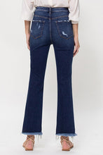 Load image into Gallery viewer, High Rise Distressed Hem Kick Flare Jeans
