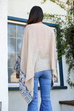 Load image into Gallery viewer, Geometric Embroidered Sleeve Kimono
