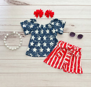 PREORDER Patriotic Stars & Stripes Short Set