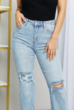 Load image into Gallery viewer, RISEN Full Size Distressed Fringe Hem Cropped Jeans
