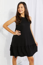 Load image into Gallery viewer, Zenana Head Over Heels Full Size Sleeveless Ruffle Hem Dress
