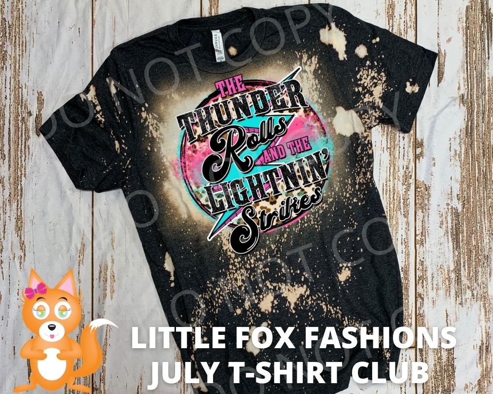 Little Fox Fashions Monthly T-shirt Club Subscription-Adult Sizes xs-3xl