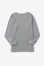 Load image into Gallery viewer, Distressed Long Raglan Sleeve Top
