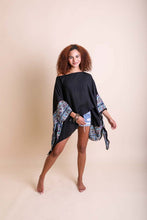 Load image into Gallery viewer, Geometric Embroidered Sleeve Kimono
